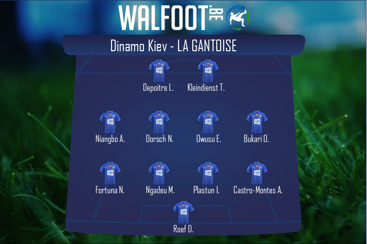 Composition La Gantoise | Dinamo Kiev - La Gantoise (29/09/2020)