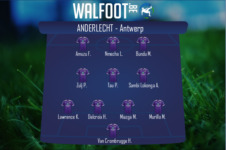 Composition Anderlecht | Anderlecht - Antwerp (01/11/2020)