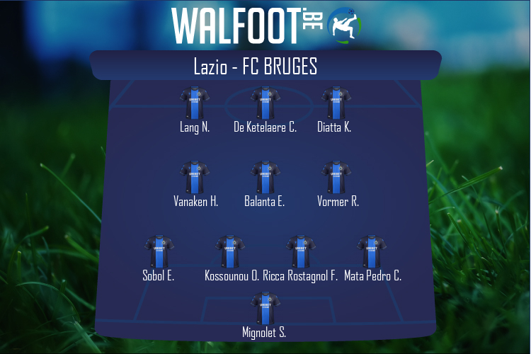 Composition FC Bruges | Lazio - FC Bruges (08/12/2020)