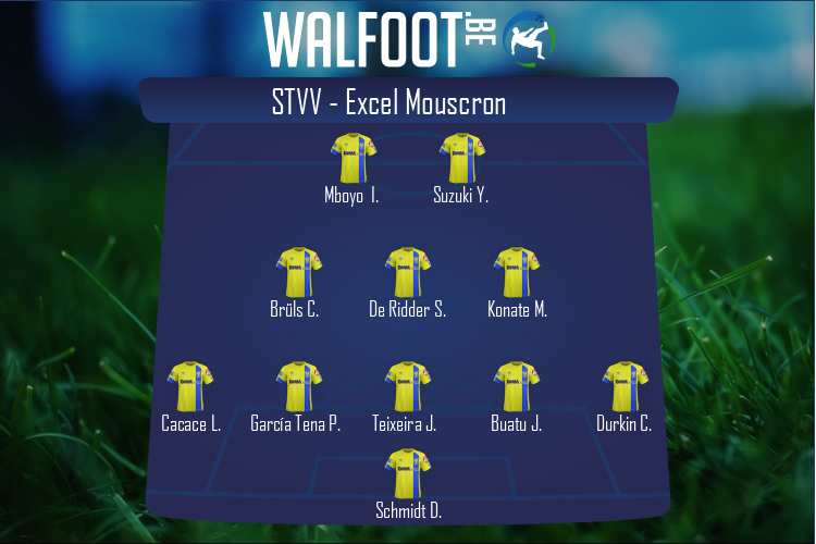 Composition STVV | STVV - Excel Mouscron (23/01/2021)