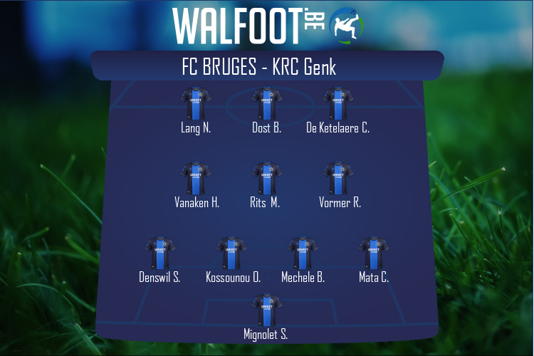 Composition FC Bruges | FC Bruges - KRC Genk (24/01/2021)