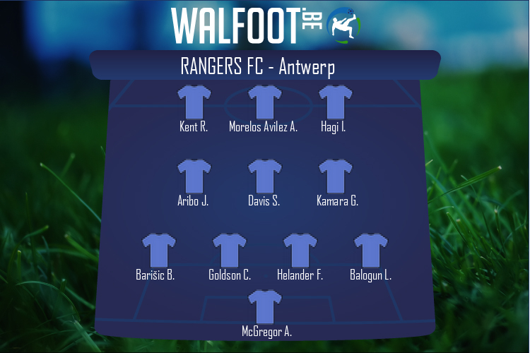 Composition Rangers FC | Rangers FC - Antwerp (25/02/2021)