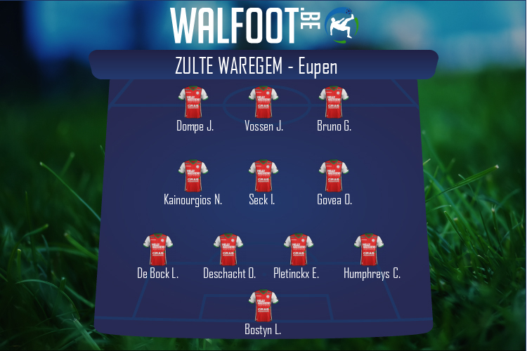 Composition Zulte Waregem | Zulte Waregem - Eupen (05/04/2021)