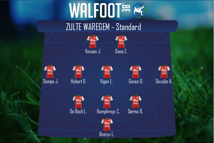 Composition Zulte Waregem | Zulte Waregem - Standard (01/08/2021)