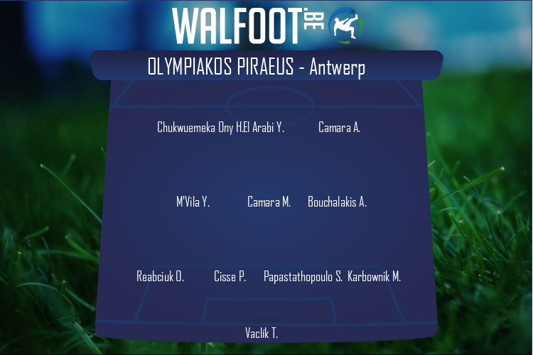 Composition Olympiakos Piraeus | Olympiakos Piraeus - Antwerp (16/09/2021)