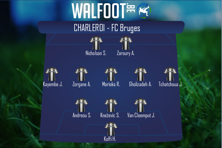 Composition Charleroi | Charleroi - FC Bruges (18/09/2021)