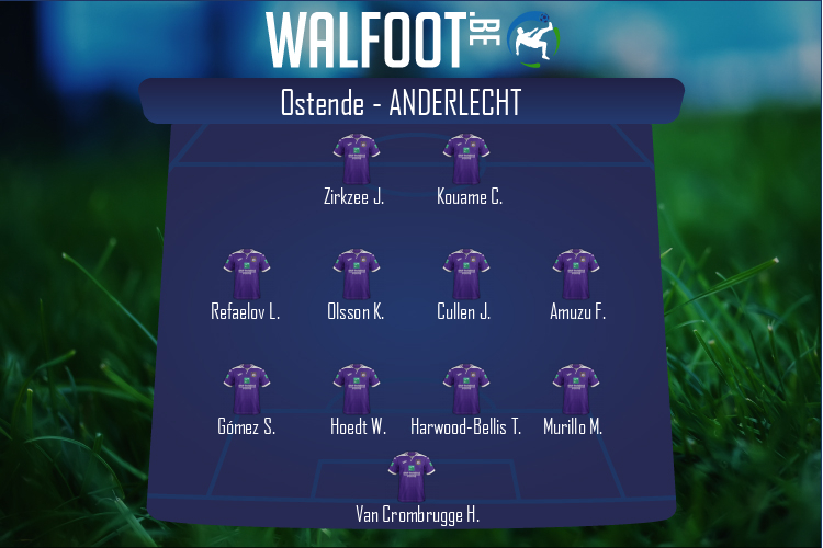 Composition Anderlecht | Ostende - Anderlecht (26/09/2021)