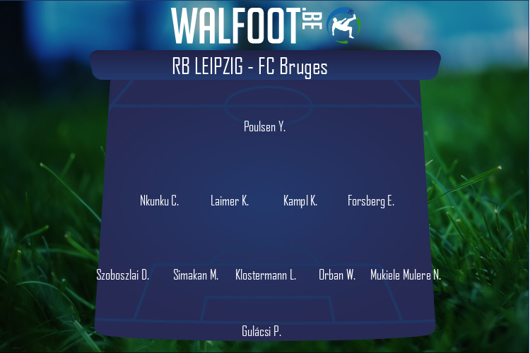 Composition RB Leipzig | RB Leipzig - FC Bruges (28/09/2021)