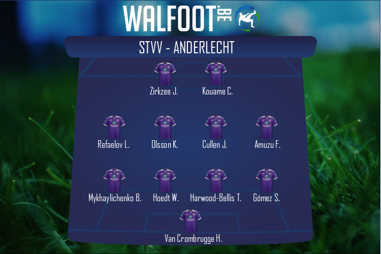Composition Anderlecht | STVV - Anderlecht (17/10/2021)