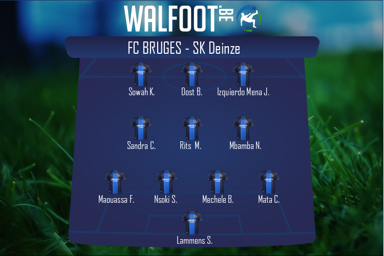 Composition FC Bruges | FC Bruges - SK Deinze (27/10/2021)