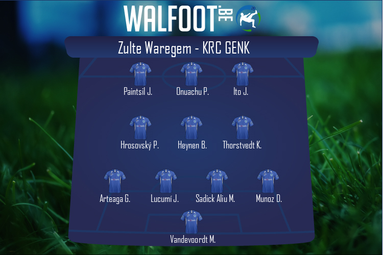 Composition KRC Genk | Zulte Waregem - KRC Genk (31/10/2021)
