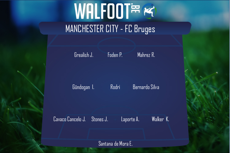 Composition Manchester City | Manchester City - FC Bruges (03/11/2021)