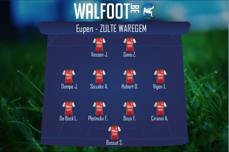 Composition Zulte Waregem | Eupen - Zulte Waregem (06/11/2021)
