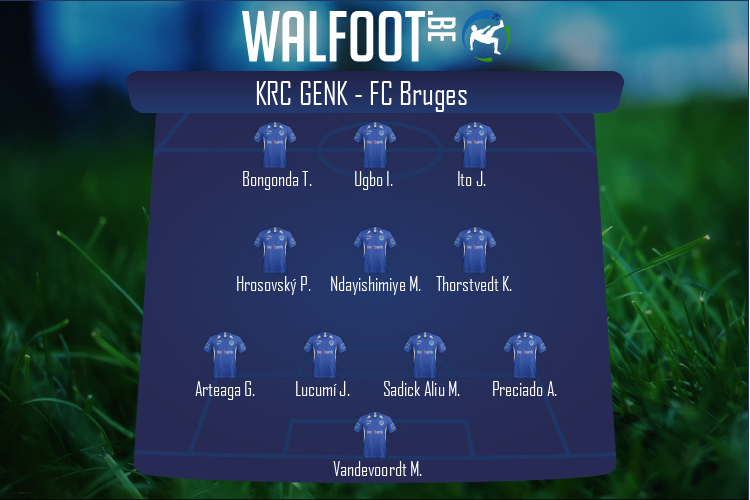 Composition KRC Genk | KRC Genk - FC Bruges (28/11/2021)