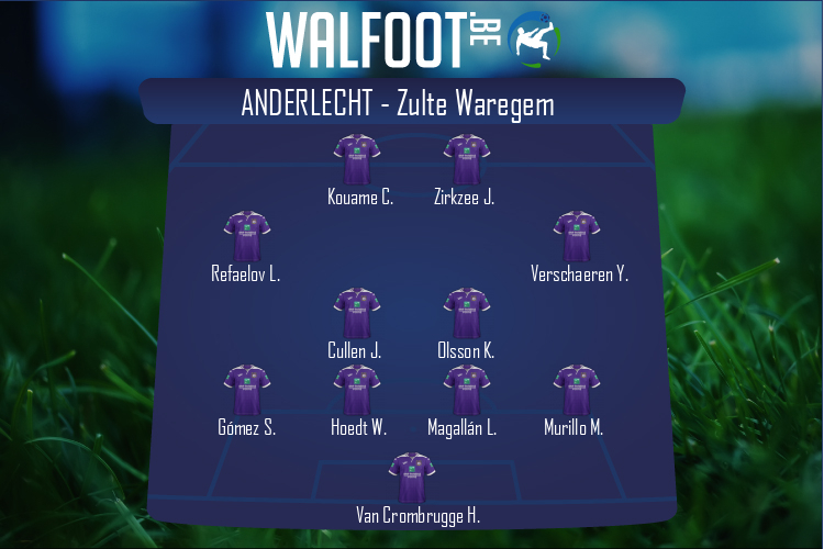 Composition Anderlecht | Anderlecht - Zulte Waregem (05/12/2021)