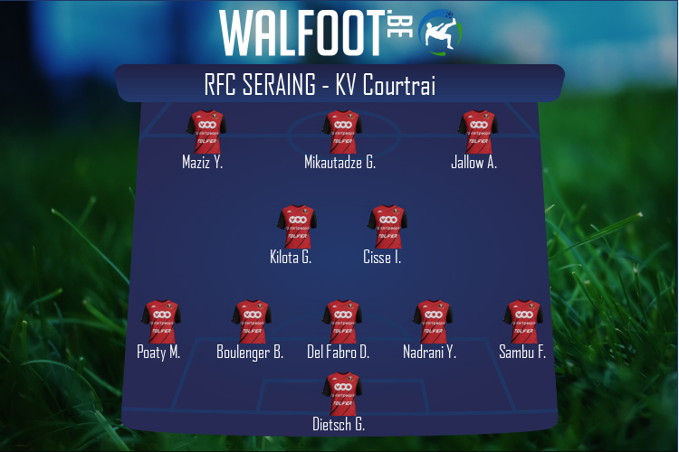 Composition RFC Seraing | RFC Seraing - KV Courtrai (17/12/2021)
