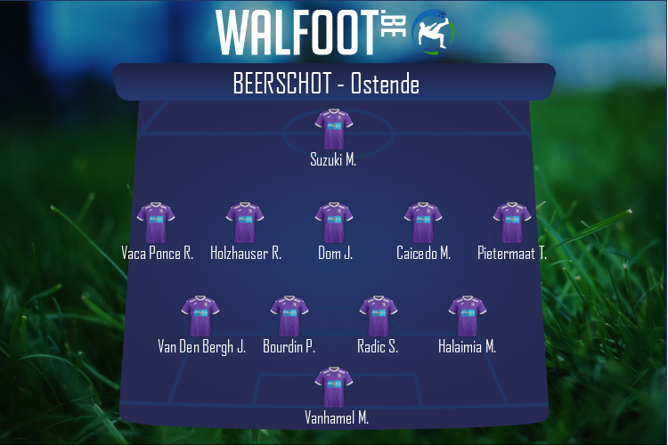 Composition Beerschot | Beerschot - Ostende (18/12/2021)