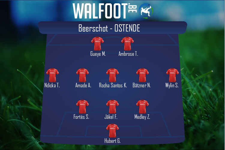 Composition Ostende | Beerschot - Ostende (18/12/2021)