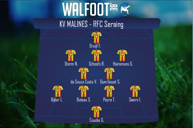 Composition KV Malines | KV Malines - RFC Seraing (27/12/2021)