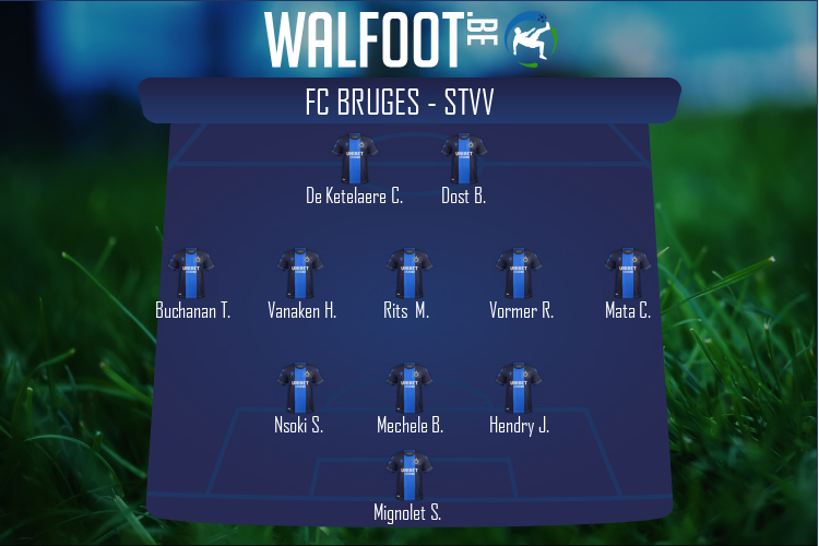 Composition FC Bruges | FC Bruges - STVV (15/01/2022)