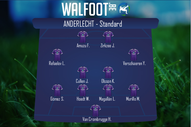 Composition Anderlecht | Anderlecht - Standard (16/01/2022)