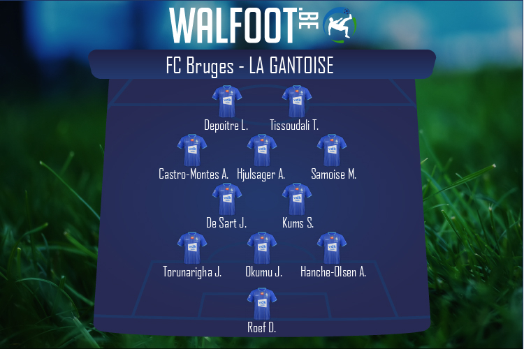Composition La Gantoise | FC Bruges - La Gantoise (06/02/2022)