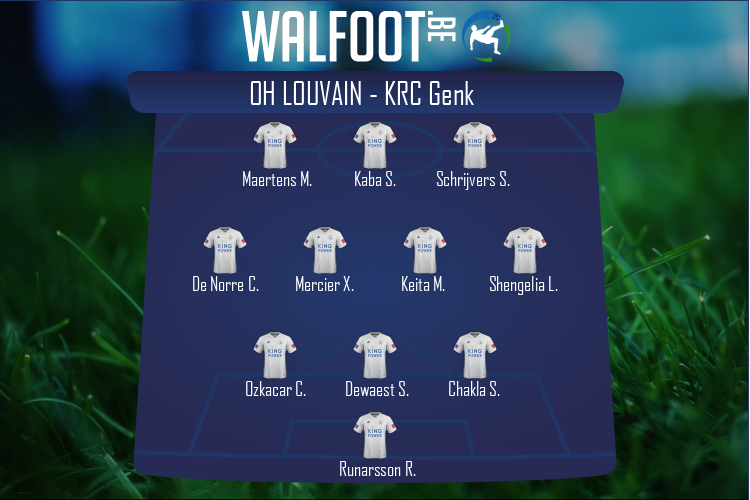 Composition OH Louvain | OH Louvain - KRC Genk (09/02/2022)