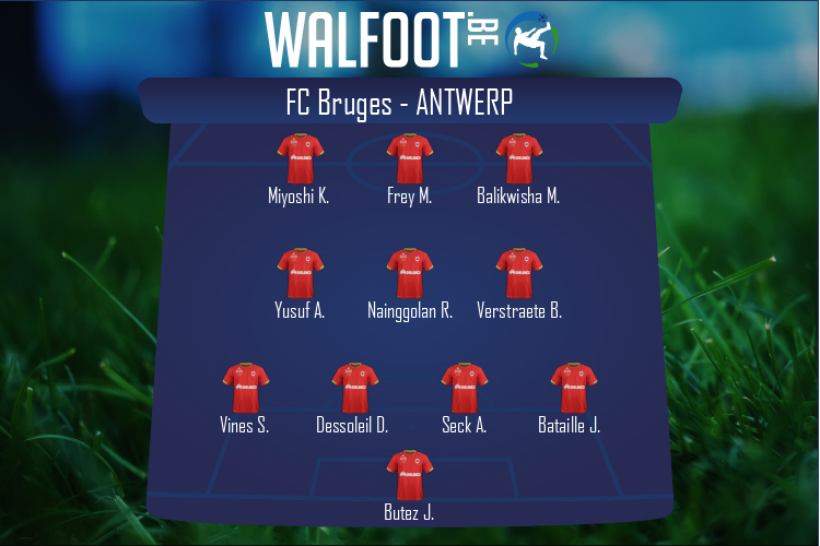 Composition Antwerp | FC Bruges - Antwerp (27/02/2022)