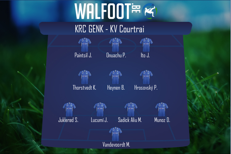 Composition KRC Genk | KRC Genk - KV Courtrai (27/02/2022)