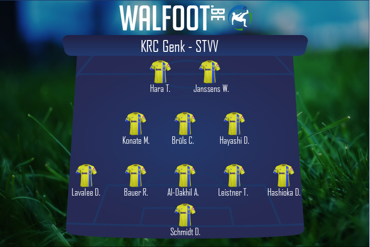 Composition STVV | KRC Genk - STVV (13/03/2022)