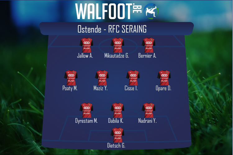 Composition RFC Seraing | Ostende - RFC Seraing (02/04/2022)
