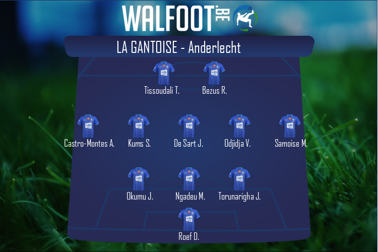 Composition La Gantoise | La Gantoise - Anderlecht (18/04/2022)