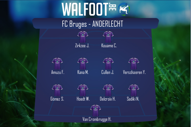 Composition Anderlecht | FC Bruges - Anderlecht (22/05/2022)