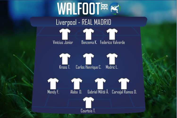 Composition Real Madrid | Liverpool - Real Madrid (28/05/2022)