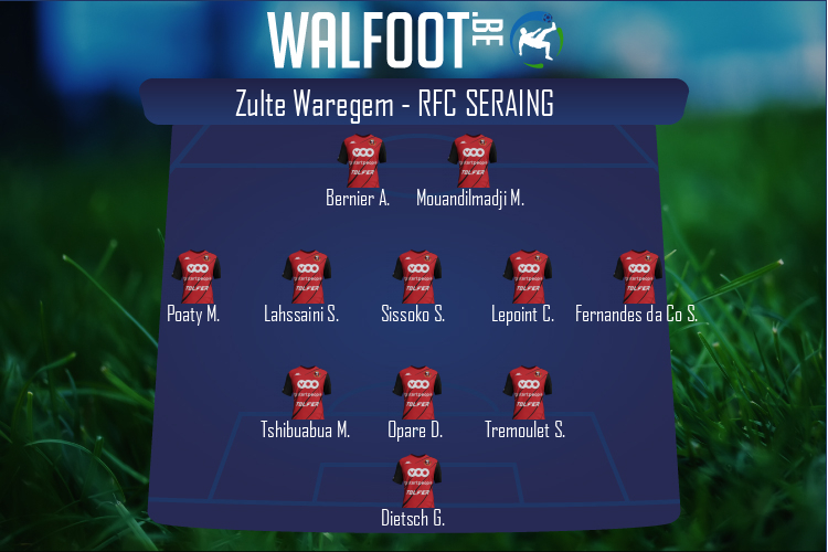 Composition RFC Seraing | Zulte Waregem - RFC Seraing (23/07/2022)