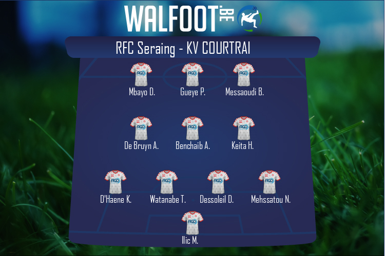 Composition KV Courtrai | RFC Seraing - KV Courtrai (31/07/2022)