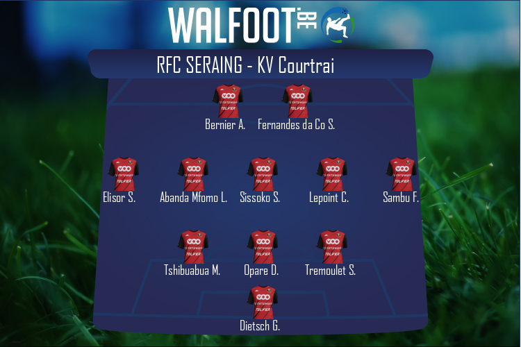 Composition RFC Seraing | RFC Seraing - KV Courtrai (31/07/2022)