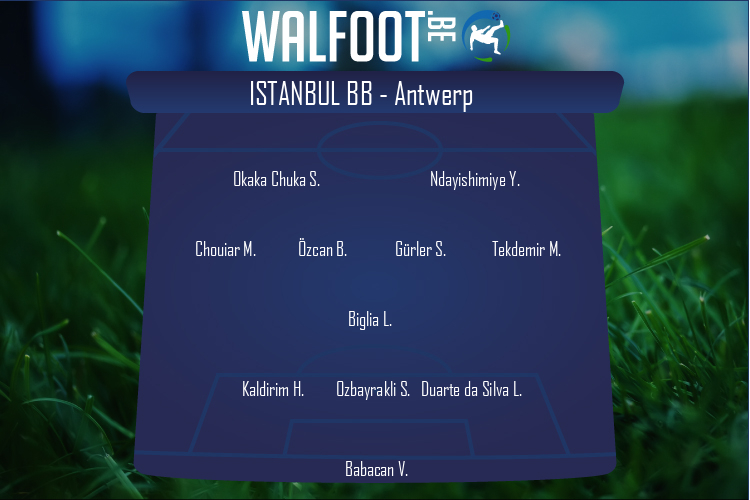 Composition Istanbul Basaksehir FK | Istanbul Basaksehir FK - Antwerp (18/08/2022)