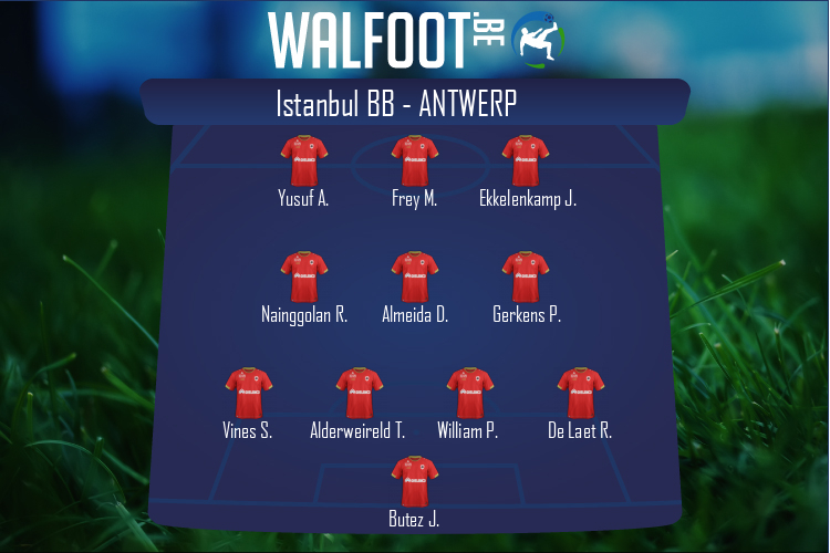 Composition Antwerp | Istanbul Basaksehir FK - Antwerp (18/08/2022)