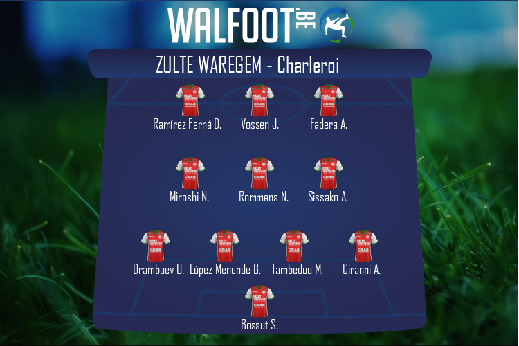 Composition Zulte Waregem | Zulte Waregem - Charleroi (21/08/2022)