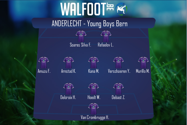 Composition Anderlecht | Anderlecht - Young Boys Bern (25/08/2022)