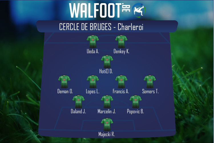 Composition Cercle de Bruges | Cercle de Bruges - Charleroi (21/10/2022)