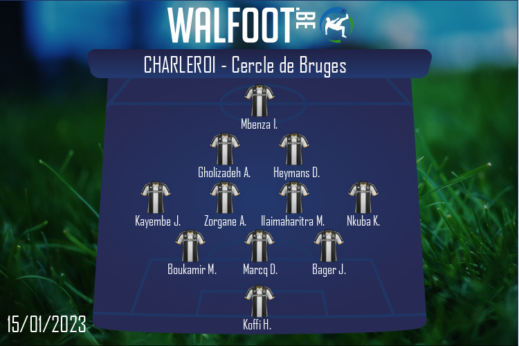 Composition Charleroi | Charleroi - Cercle de Bruges (15/01/2023)