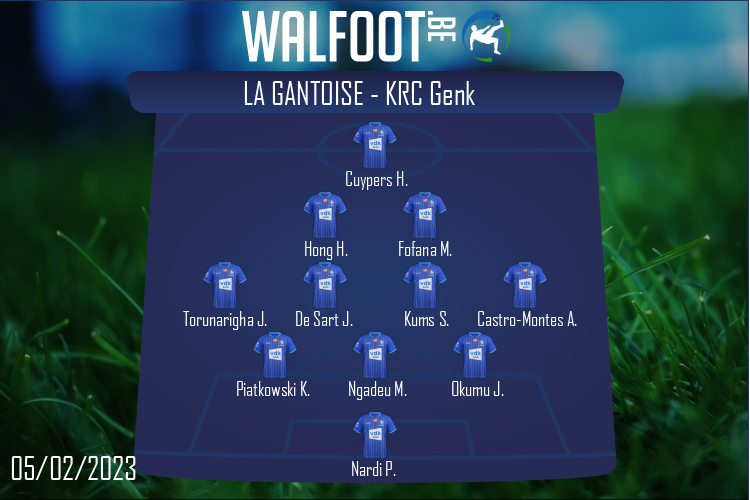 Composition La Gantoise | La Gantoise - KRC Genk (05/02/2023)