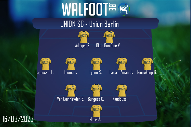 Composition Union SG | Union SG - Union Berlin (16/03/2023)