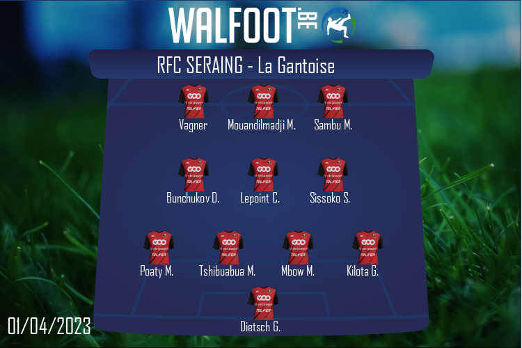 Composition RFC Seraing | RFC Seraing - La Gantoise (01/04/2023)