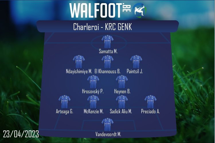 Composition KRC Genk | Charleroi - KRC Genk (23/04/2023)