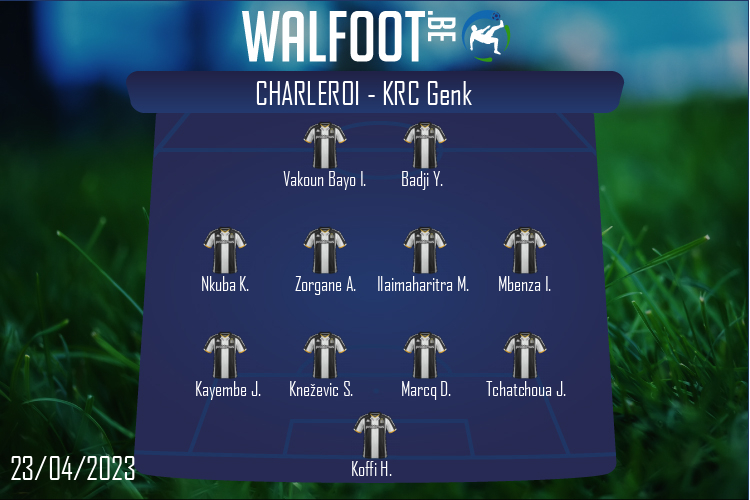 Composition Charleroi | Charleroi - KRC Genk (23/04/2023)