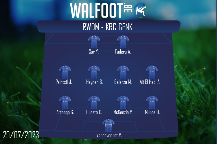 Composition KRC Genk | RWDM Brussels - KRC Genk (29/07/2023)