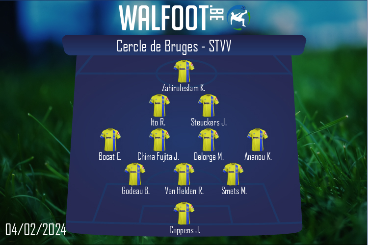 Composition STVV | Cercle de Bruges - STVV (04/02/2024)